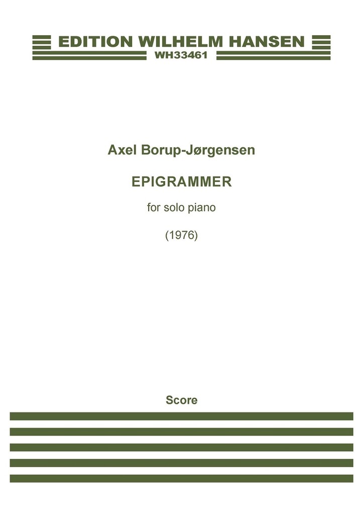Epigrammer, Op. 87